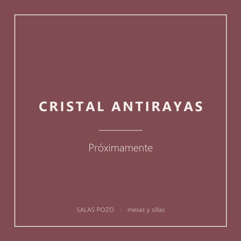 Cristal antirayas: próximamente