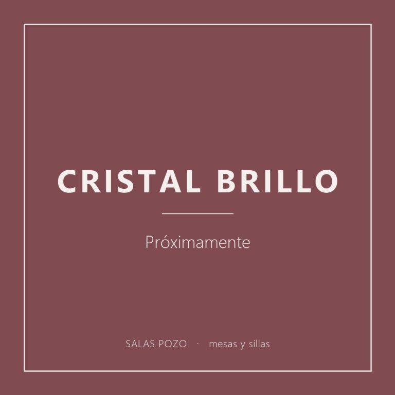 Cristal brillo: próximamente